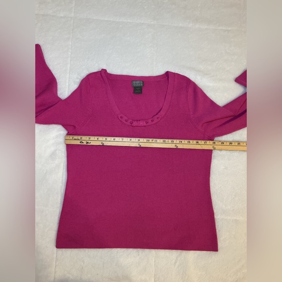 Sigrid Olsen Pink Sweater top - Picture 3 of 7